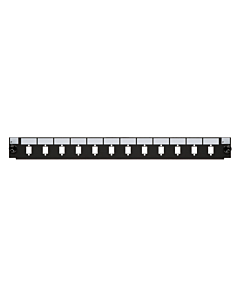 Front LC/SC 12 poorts zwart duplex/simplex, geschikt voor universele glasvezel lade