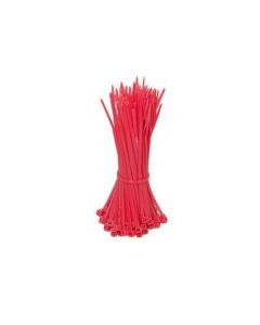 Kabelbinders 140mm rood - 100 stuks
