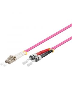 Glasvezel kabel LC-ST OM4 (laser optimized) 1 m