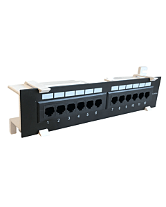 CAT6a UTP Wallmount Patchpaneel - 12 poorts