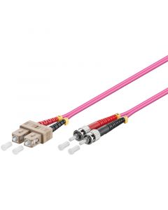 Glasvezel kabel SC-ST OM4 (laser optimized) 1 m