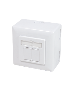 CAT5e UTP / STP opbouwdoos, wit