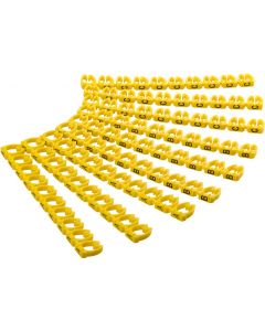 Set van 90 stuks kabelmarkering, A-B-C, 30 per letter