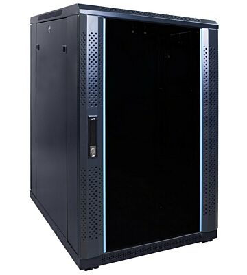 18U patchkast met glazen voordeur (BxDxH) 600x800x1000mm