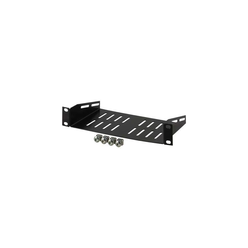 10" , Vaste plank, 1U, 136 mm diep, zwart