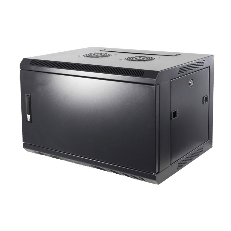 4U wand patchkast met metalen voordeur, 280mm diep