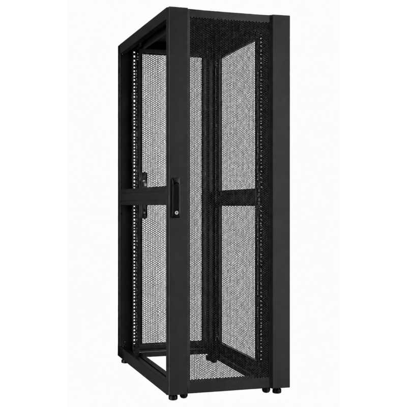 48U Datacenter patchkast met geperforeerde deur 600x1200x2250mm (BxDxH)