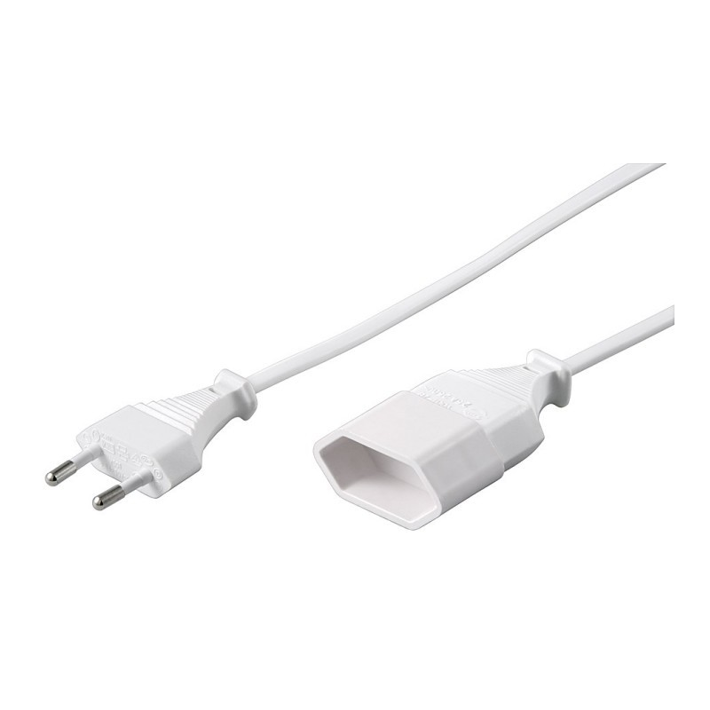 Verloopkabel Europlug 3m wit