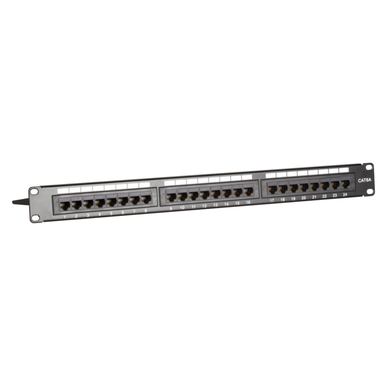 Patchpaneel Cat6a UTP 24 poorts