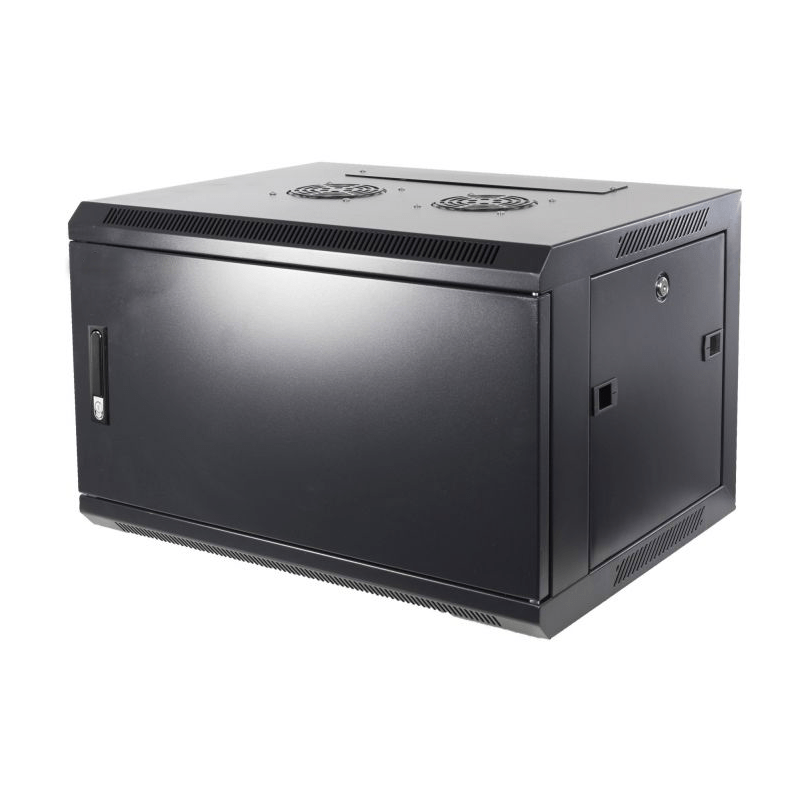 6U wand patchkast met metalen voordeur, 600mm diep