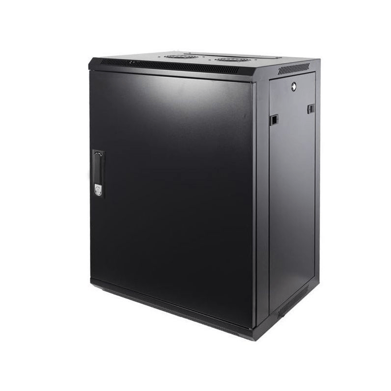 12U wand patchkast met metalen voordeur, 450mm diep