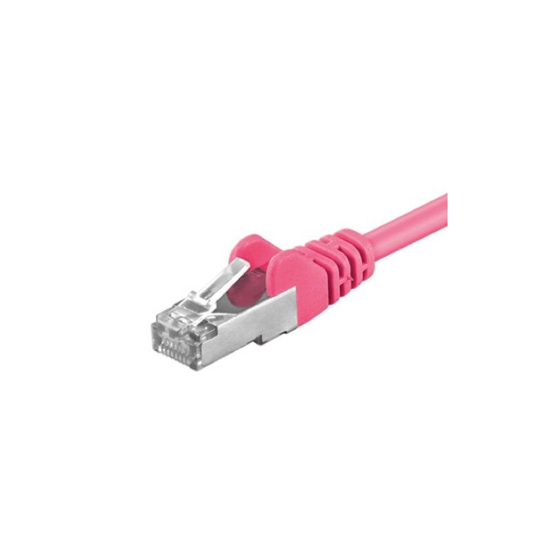 CAT5e FTP patchkabel 7,5m Roze