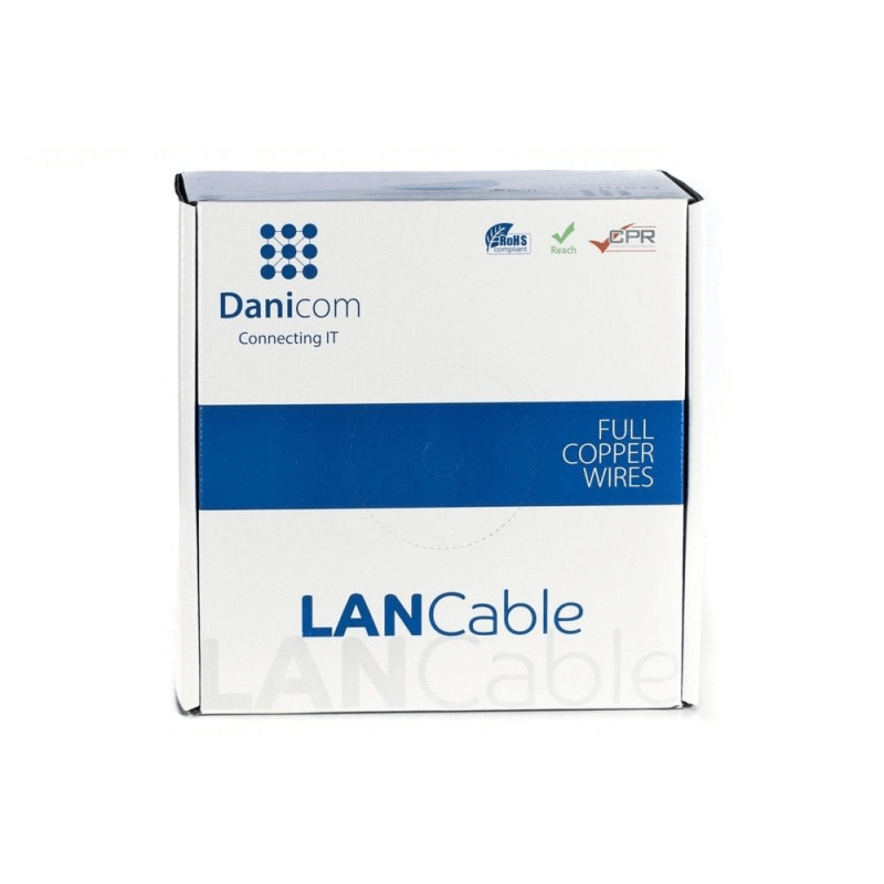 CAT8 S/FTP 50m kabel op rol stug -  LSZH (Dca)