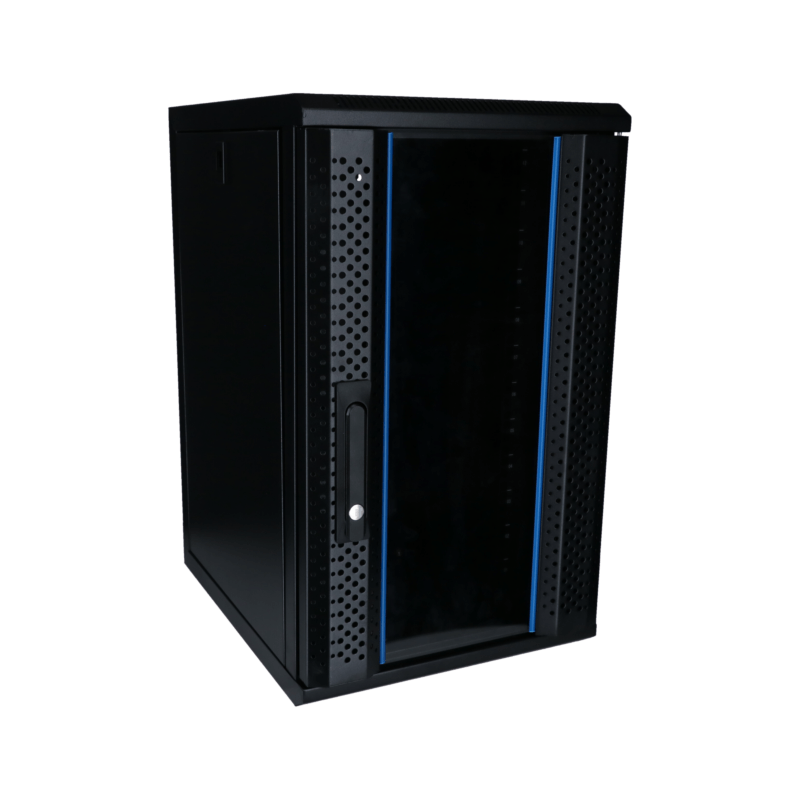 10" 12U wand patchkast met glazen voordeur