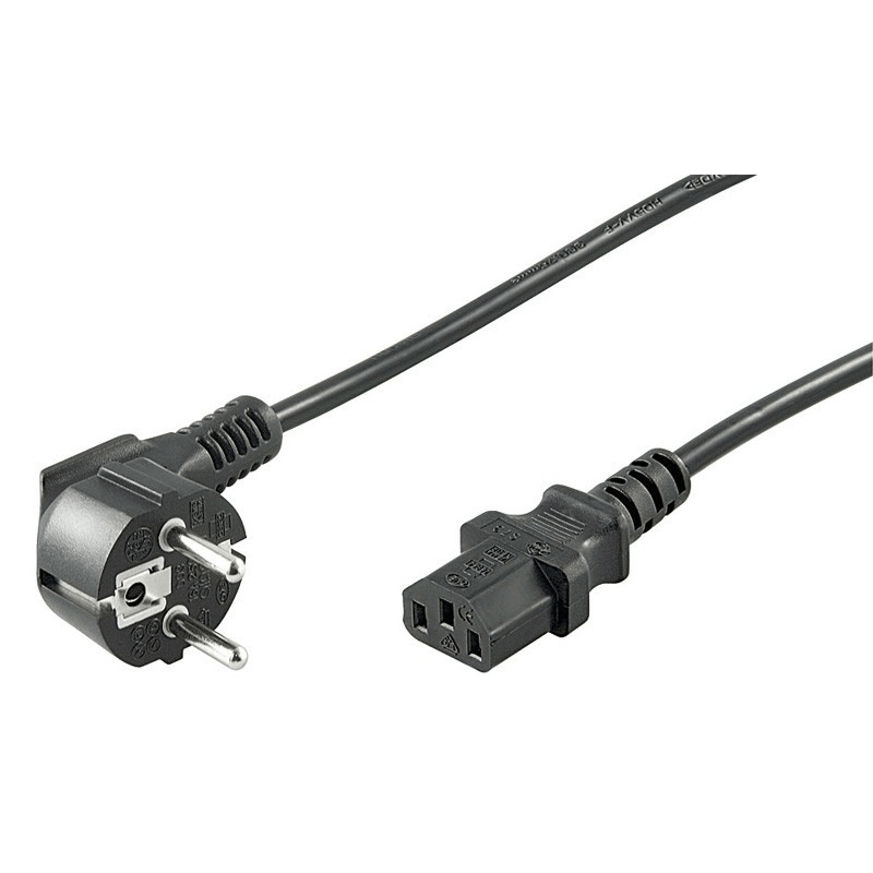 Netsnoer schuko naar C13 3m zwart