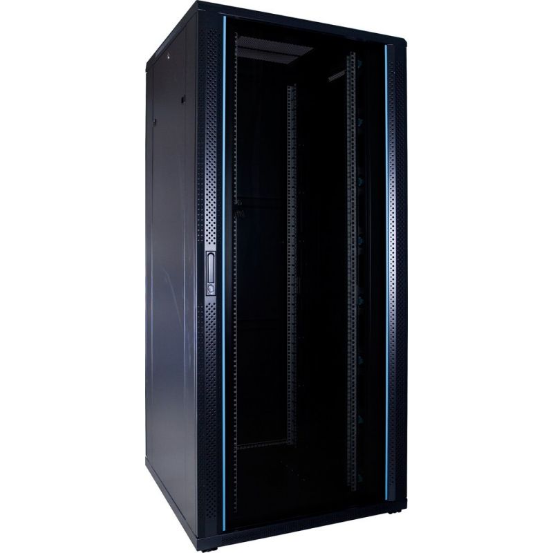 37U patchkast met glazen voordeur (BxDxH) 800x800x1800mm