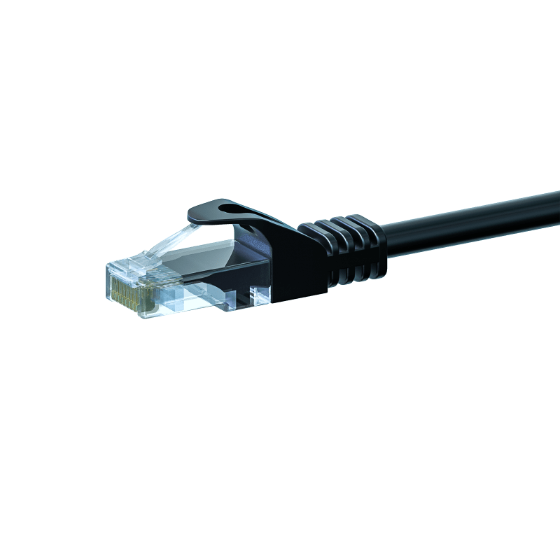 UTP CAT5e patchkabel 2m zwart - 100% koper