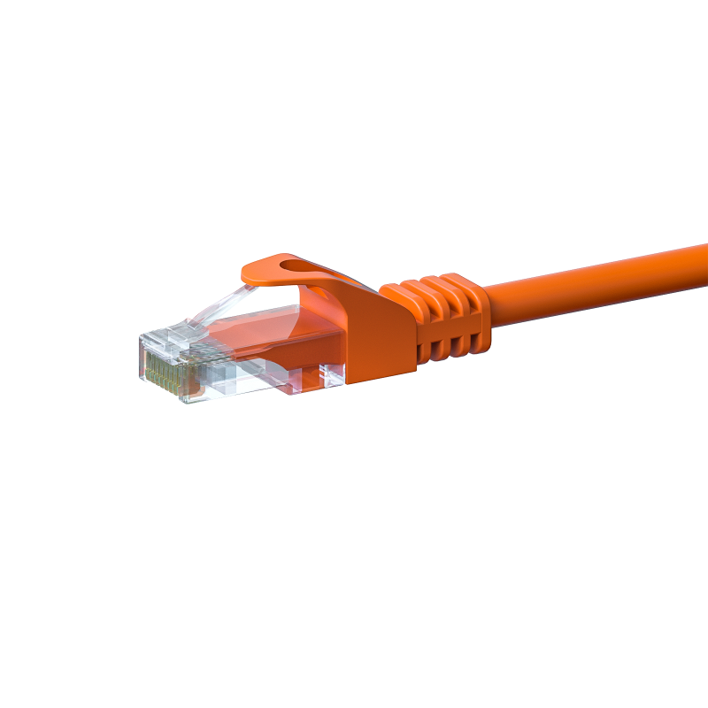 UTP CAT5e patchkabel 0,25m oranje - 100% koper