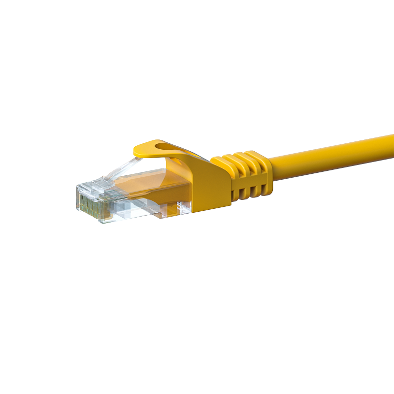 UTP CAT5e patchkabel 2m geel - 100% koper