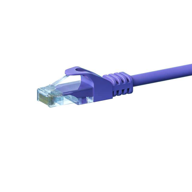 UTP CAT5e patchkabel 10m paars - 100% koper