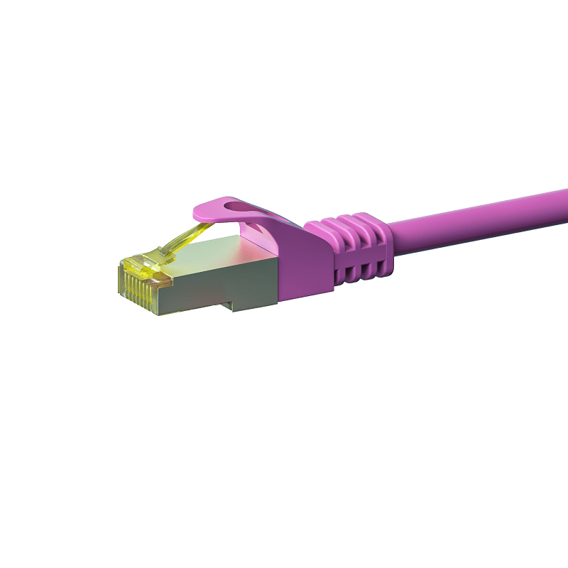 Cat7 S/FTP (PIMF) patchkabel 10m roze