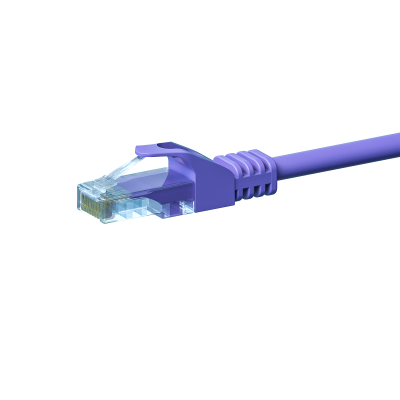 CAT5e patchkabel 0,25m paars - CCA