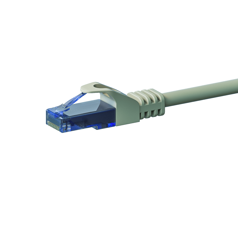 UTP CAT6a patchkabel 10m grijs - 100% koper