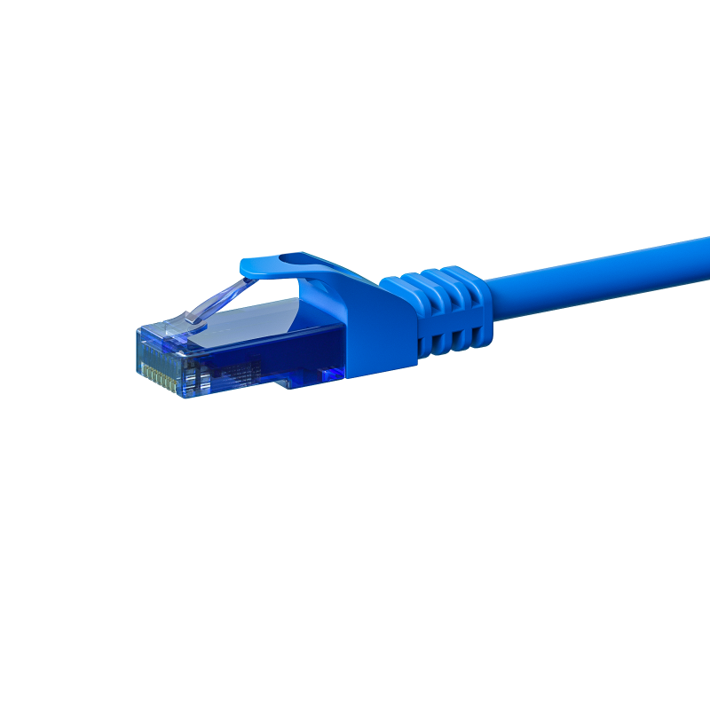CAT6a Netzwerkkabel 100% Kupfer - U/UTP - 5 Meter - Blau