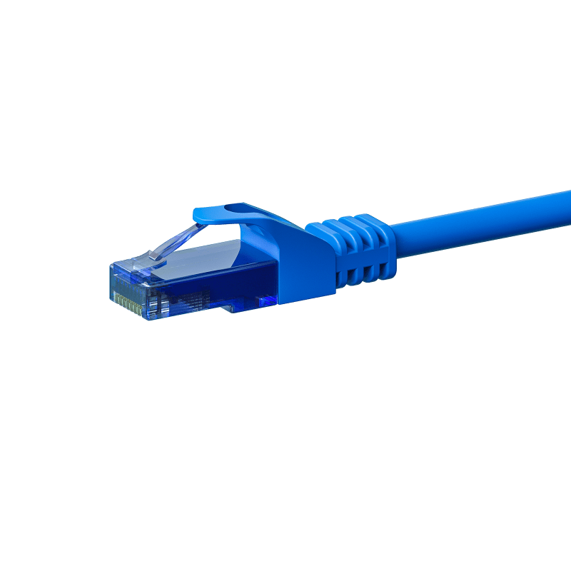 UTP CAT6a patchkabel 10m blauw - 100% koper