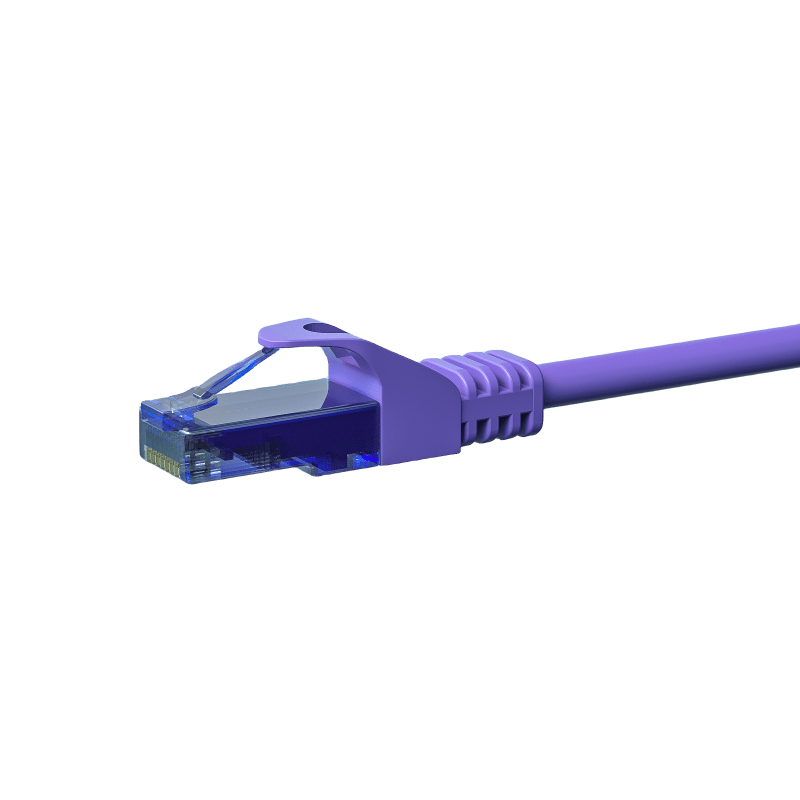 UTP CAT6a patchkabel 3m paars - 100% koper