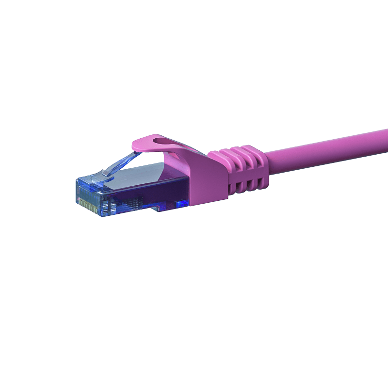 UTP CAT6a patchkabel 1,50m roze - 100% koper