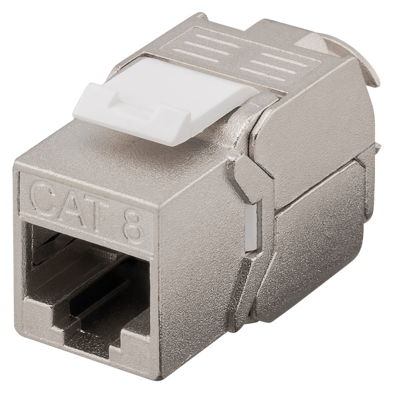 CAT8 STP Keystone Connector - Toolless