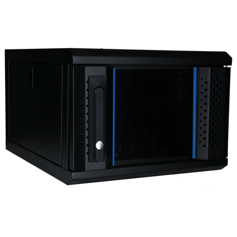 10 inch 4U serverkast met glazen deur 370x450x264mm (BxDxH)