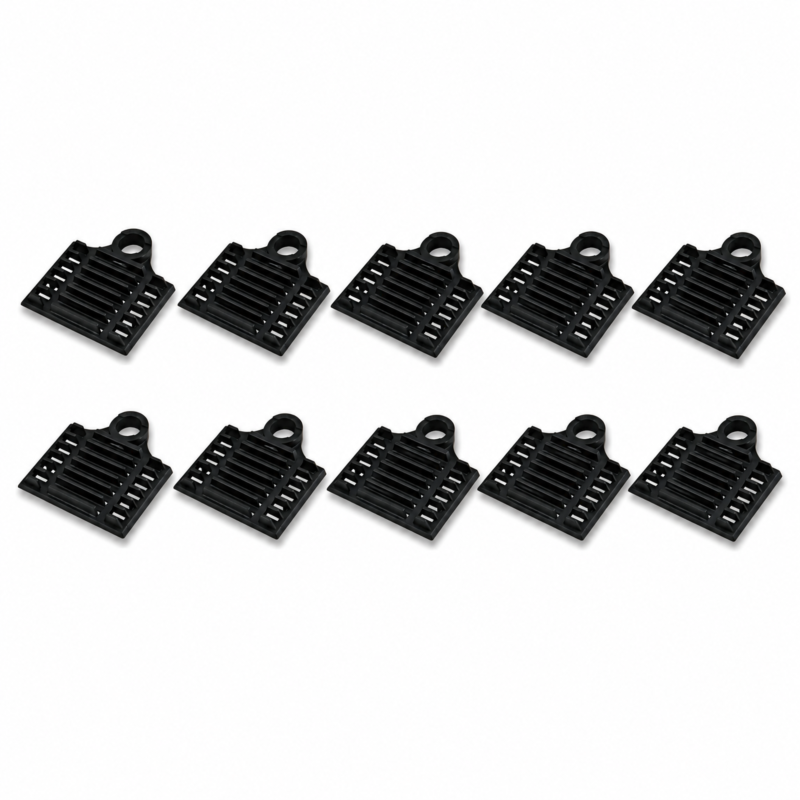 Krimp lashouder zwart - 10 stuks