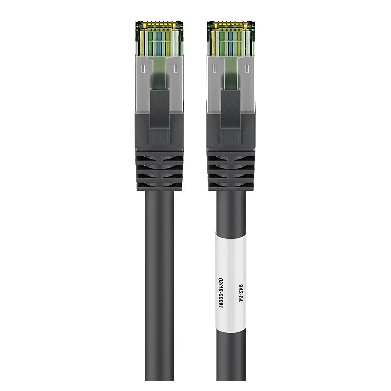 Cat8 S/FTP (PIMF) patchkabel 2m zwart