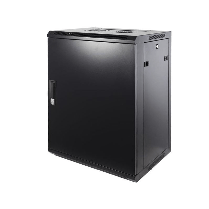 15U wand patchkast met metalen voordeur, 600mm diep