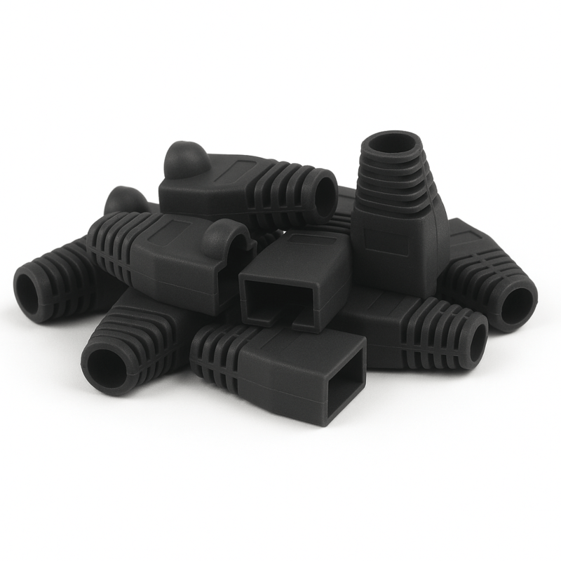 DANICOM RJ45 Kabeltule Zwart Large - 10 stuks