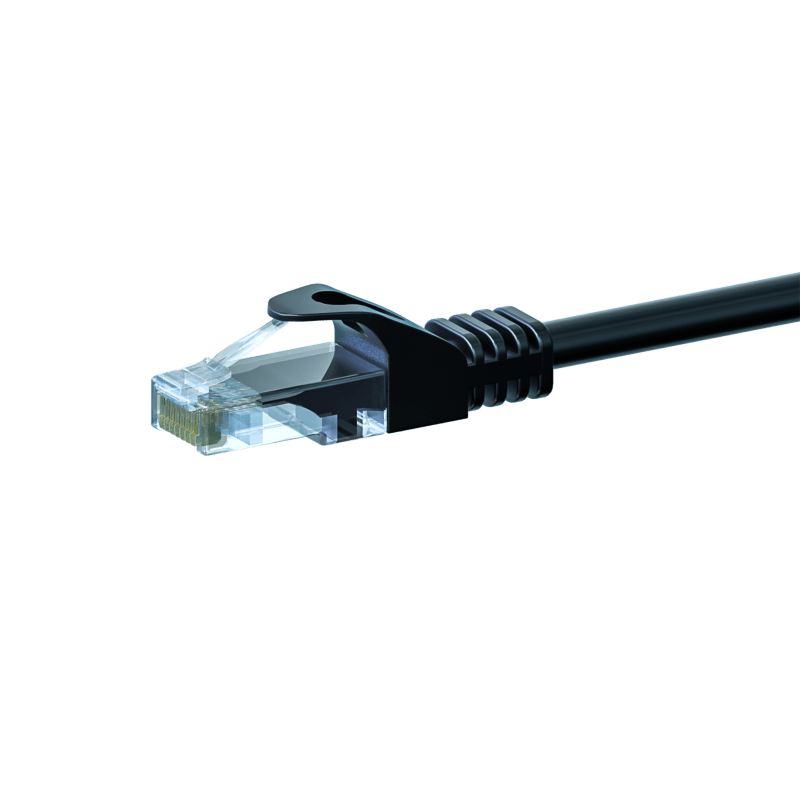 UTP CAT5e patchkabel 2m zwart - 100% koper