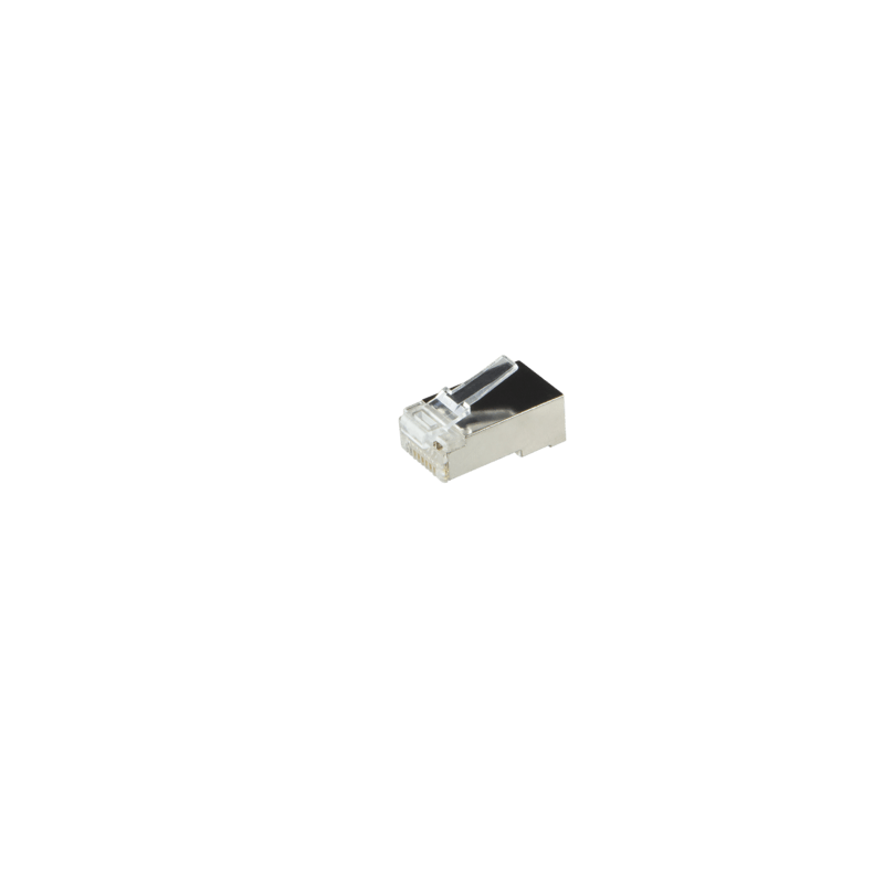 CAT5e Connector RJ45 - Shielded - voor stranded en solide kabels