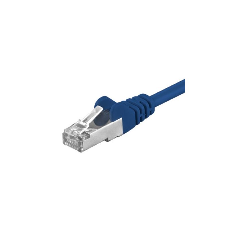 CAT5e FTP patchkabel 0,25m blauw