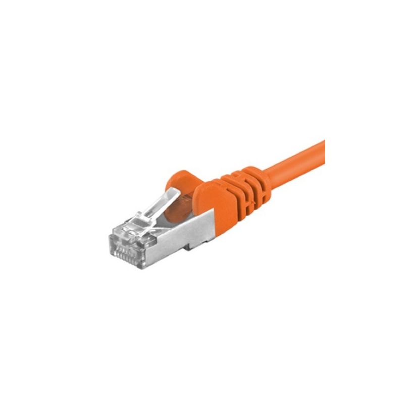 CAT5e FTP patchkabel 0,25m oranje