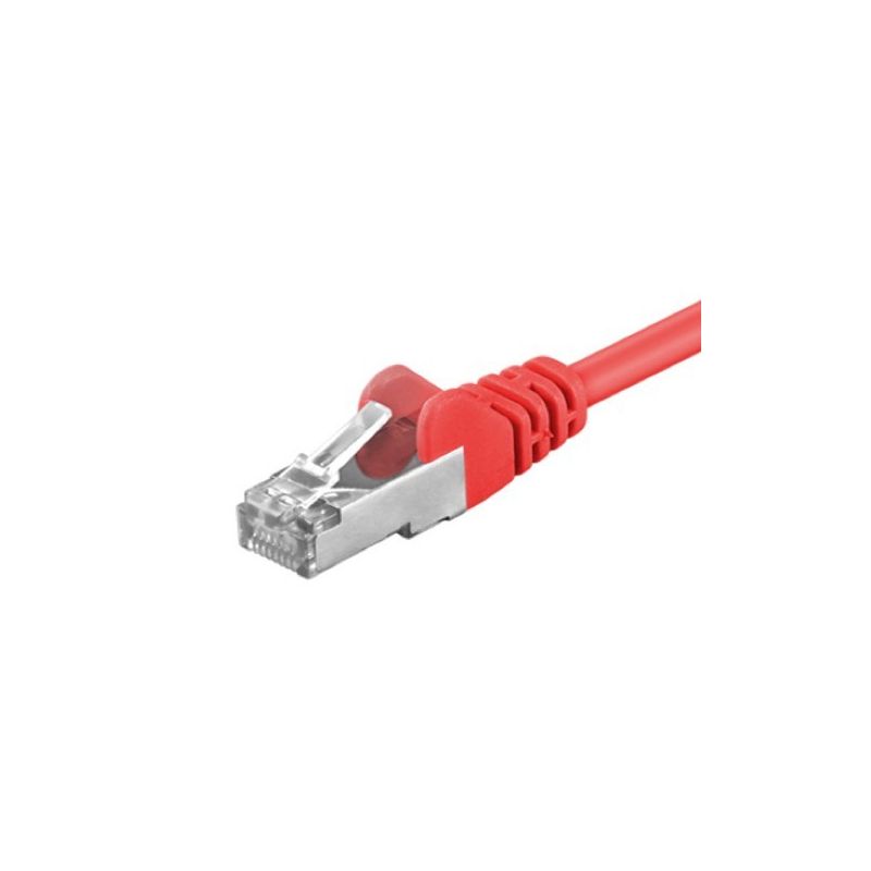 CAT5e FTP patchkabel 0,25m rood