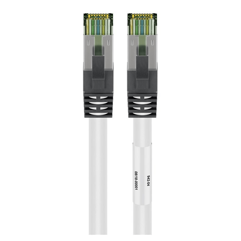 Cat8 S/FTP (PIMF) patchkabel 2m wit