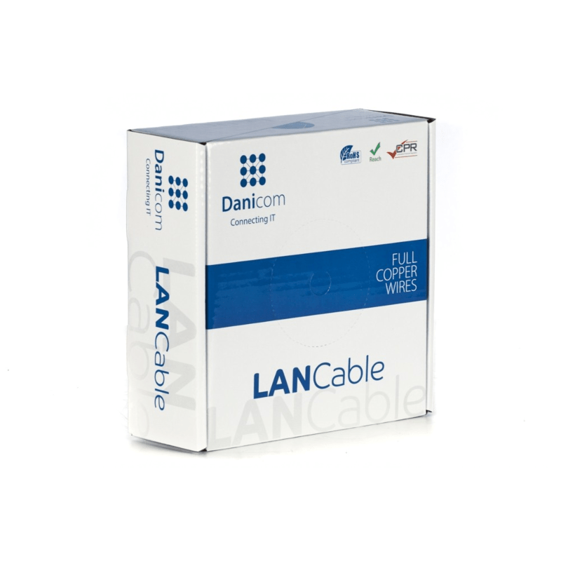 DANICOM CAT6 UTP 50m kabel op rol stug -  LSZH (Eca)