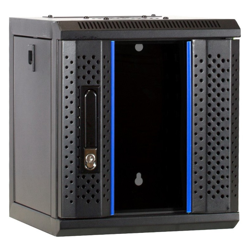 6U serverkast (10 inch) met glazen voordeur 370X450X370mm