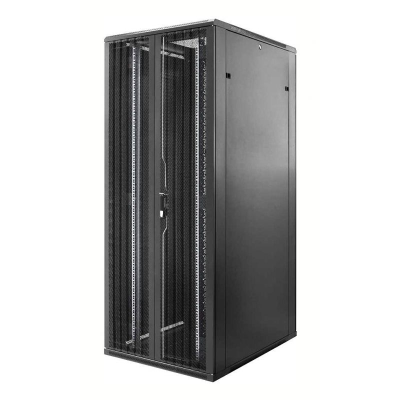 47U serverkast met dubbele geperforeerde voor- en achterdeur 800x1200x2200mm (BxDxH)