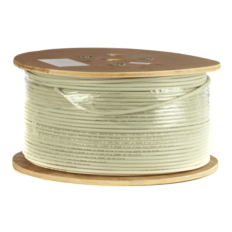 DANICOM CAT6A 100% koper S/FTP 500m kabel op rol stug -  LSZH (Cca)