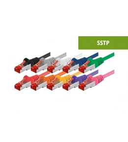 Cat6 S/FTP (PIMF) patchkabels - 100% koper